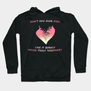 Pastel Goth heart that barely holds Hoodie